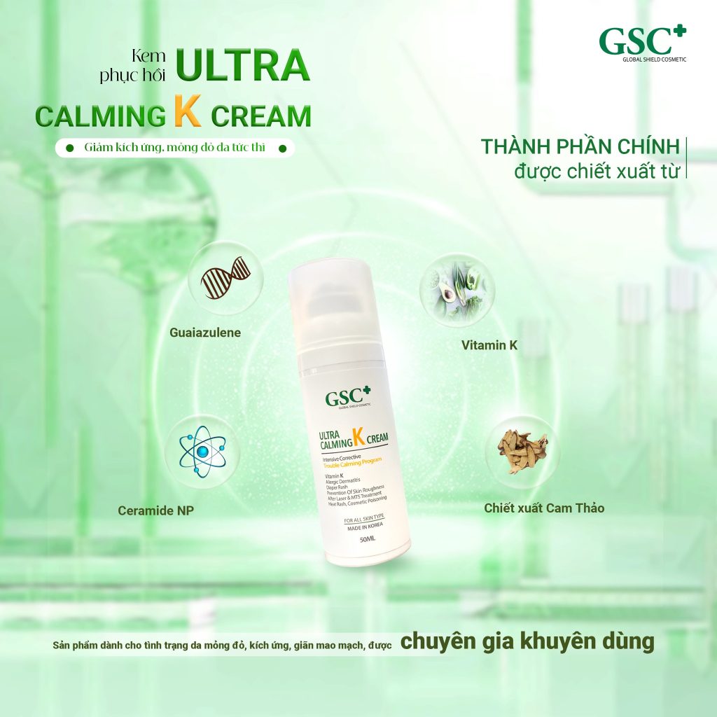 Kem phục hồi làm dịu da GSC ULTRA CALMING K CREAM Kem phục hồi làm dịu da GSC ULTRA CALMING K CREAM