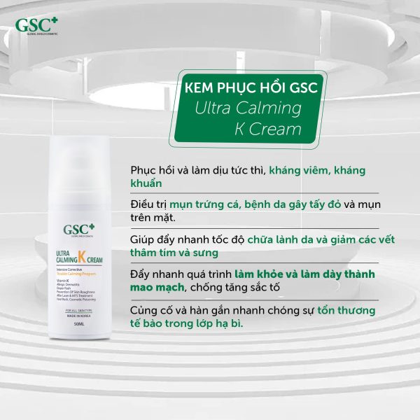 Kem phục hồi làm dịu da GSC ULTRA CALMING K CREAM