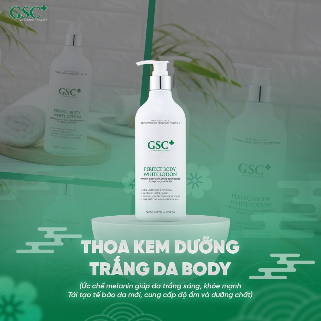 Kem dưỡng trắng da body GSC Kem dưỡng trắng da body GSC