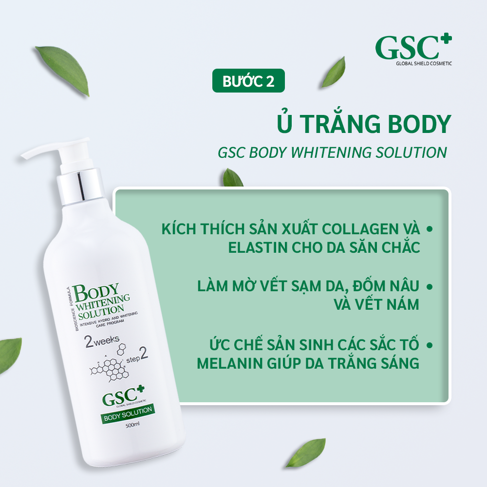 Kem ủ trắng toàn thân GSC Body Whitening Solution Kem ủ trắng toàn thân GSC Body Whitening Solution