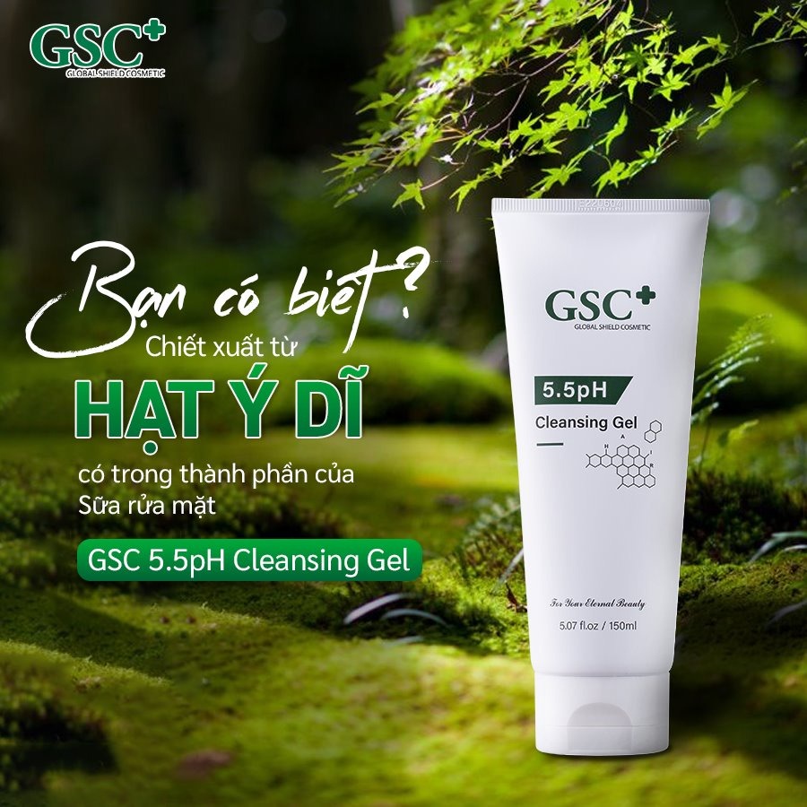 Trải nghiệm sữa rửa mặt gel GSC