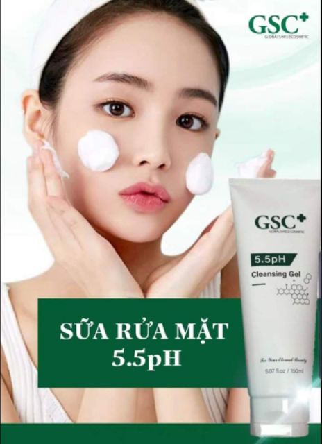 Trải nghiệm sữa rửa mặt gel GSC