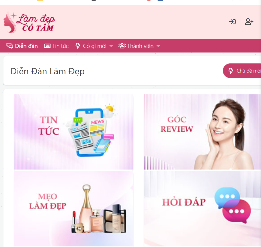 diễn đàn làm đẹp